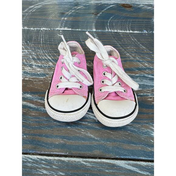 Converse All Star PINK Kids/toddler/baby sneakers/shoes, size 4 - Picture 4 of 9